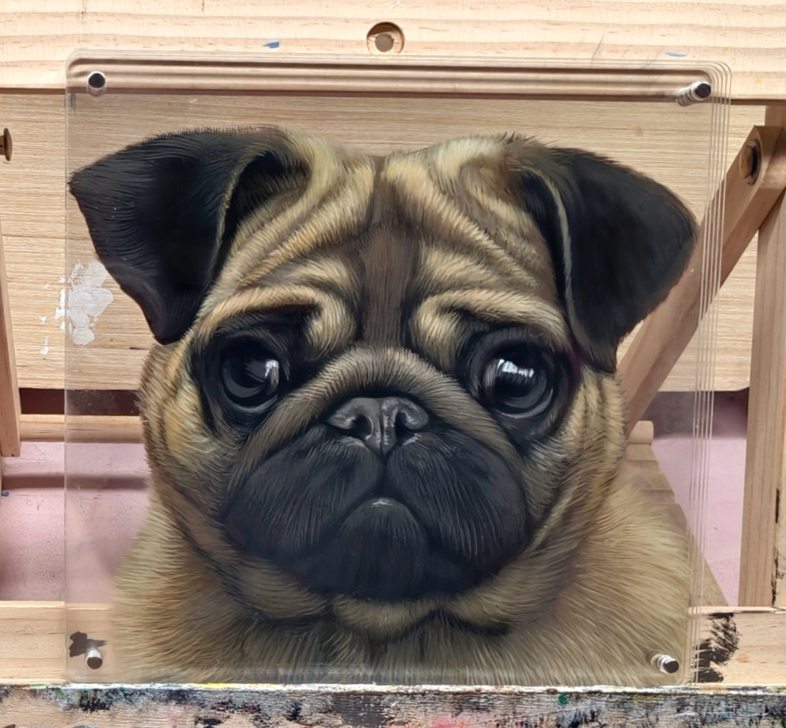 🖼️ Personalisierte Haustier Acryl-Glasmalerei – 2-lagig oder 6-lagig