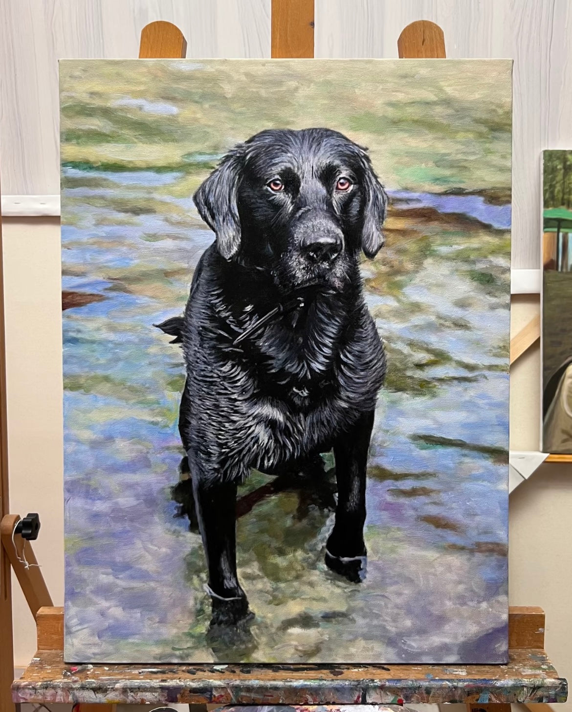 Personalized Pet Acrylic Painting – Hand-Painted on Canvas