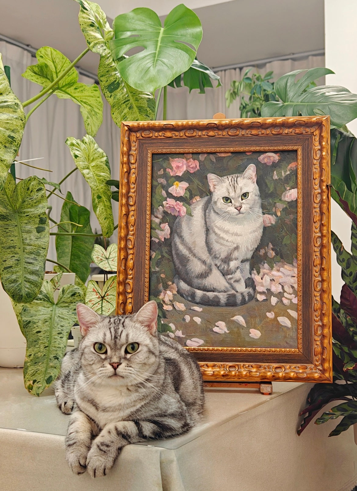 Personalized Pet Acrylic Painting – Hand-Painted on Canvas
