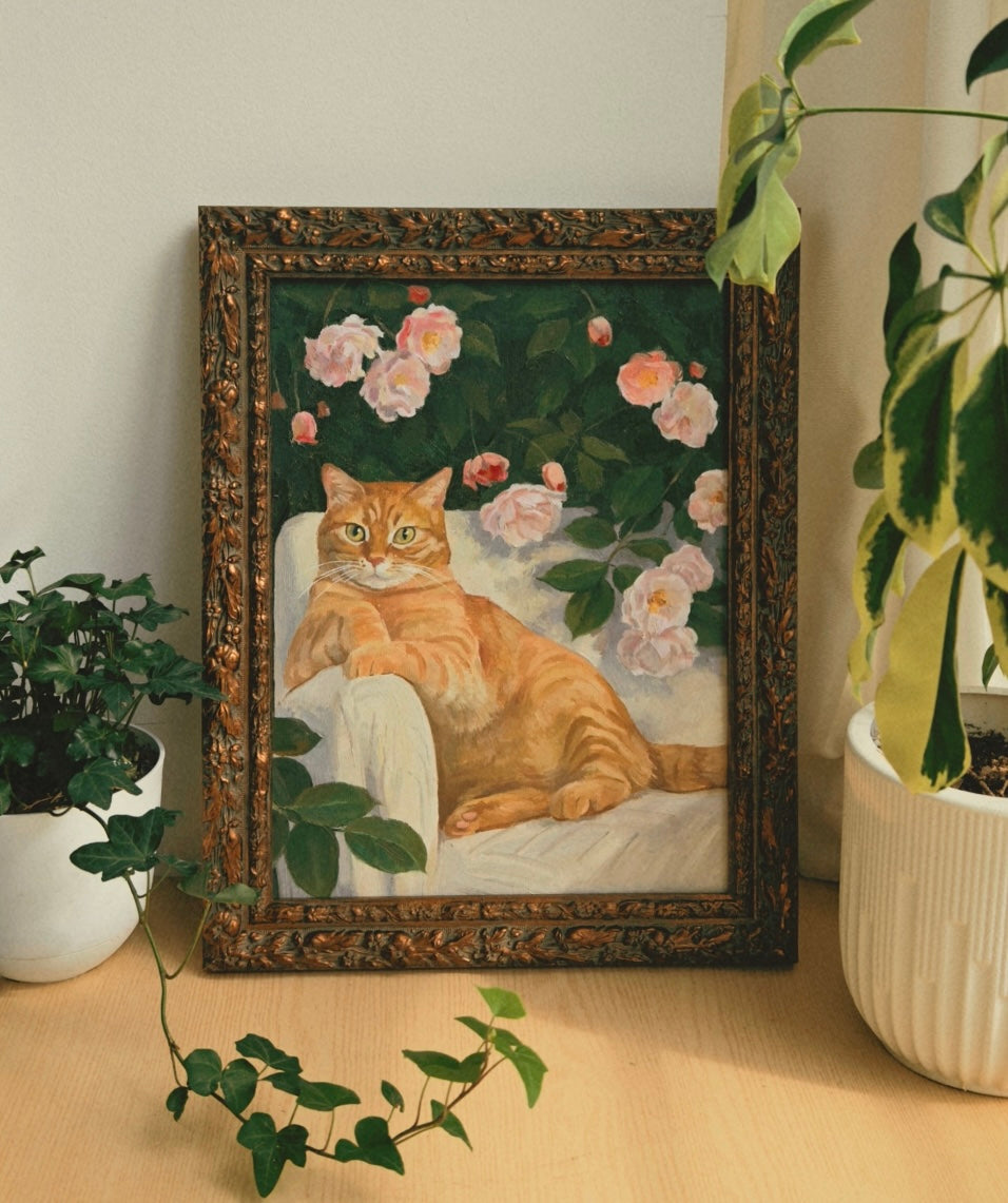 Personalisierte Haustier Acrylgemälde – Handgemalt auf Leinwand