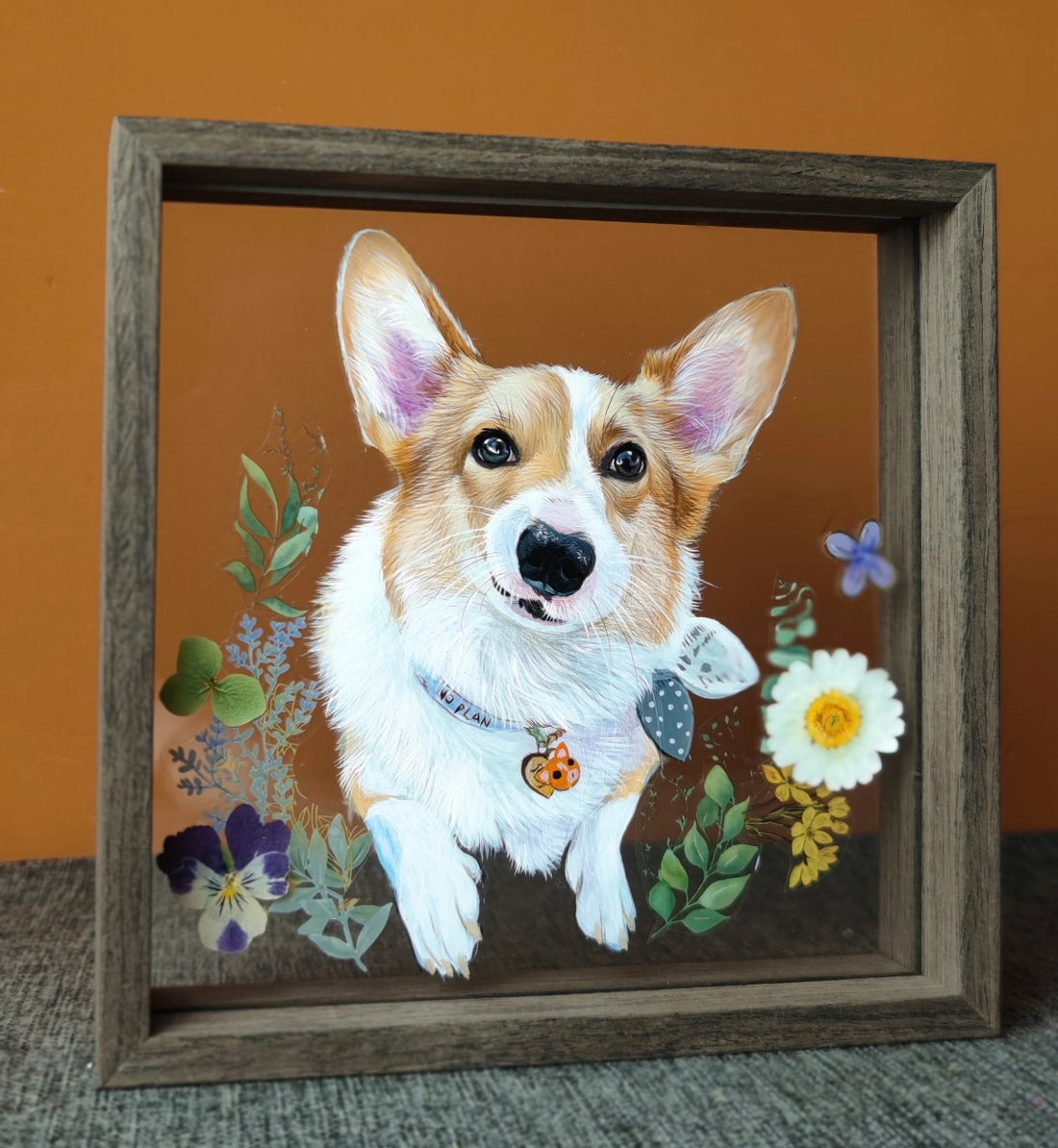 Personalisierte Haustier Acryl-Glasmalerei – 2-lagig