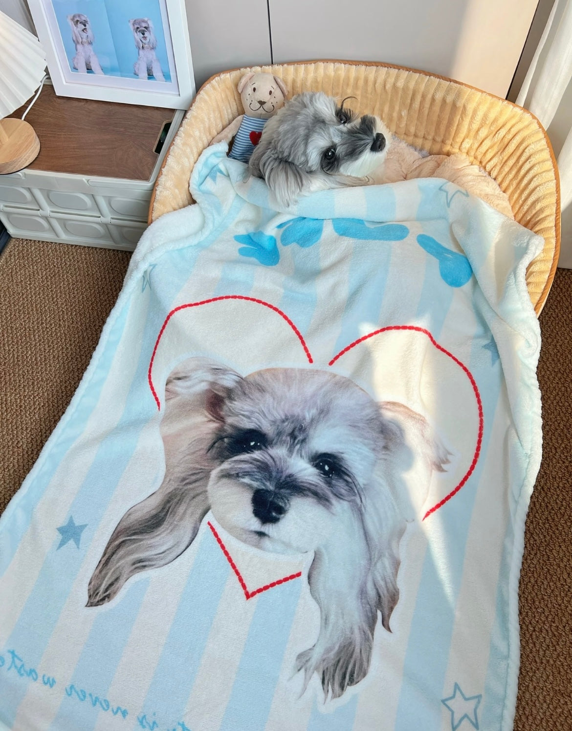 Wärmende Nähe zu Ihrem Liebling – Personalisierte Kuscheldecke