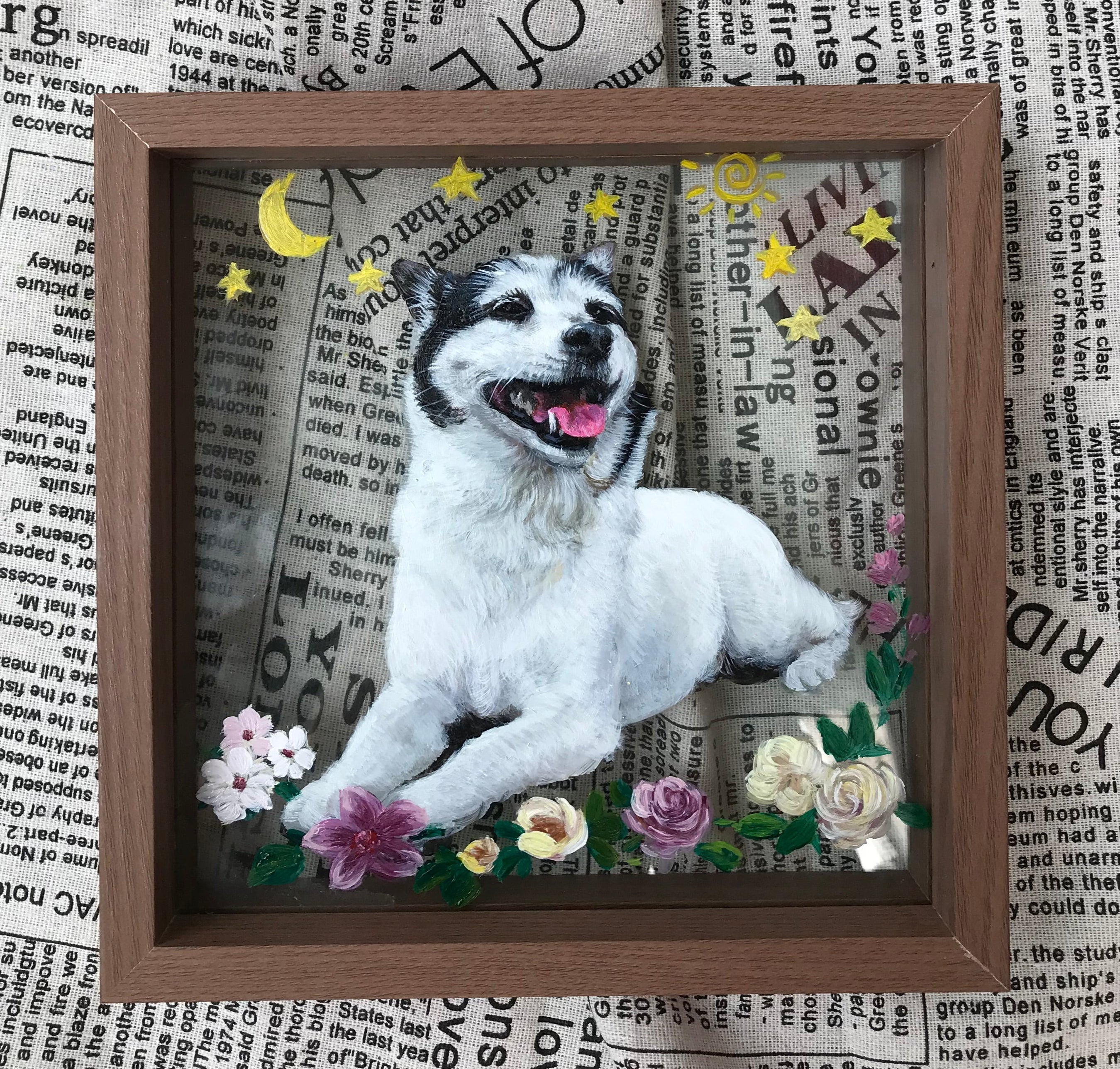 🖼️ Personalisierte Haustier Acryl-Glasmalerei – 2-lagig oder 6-lagig