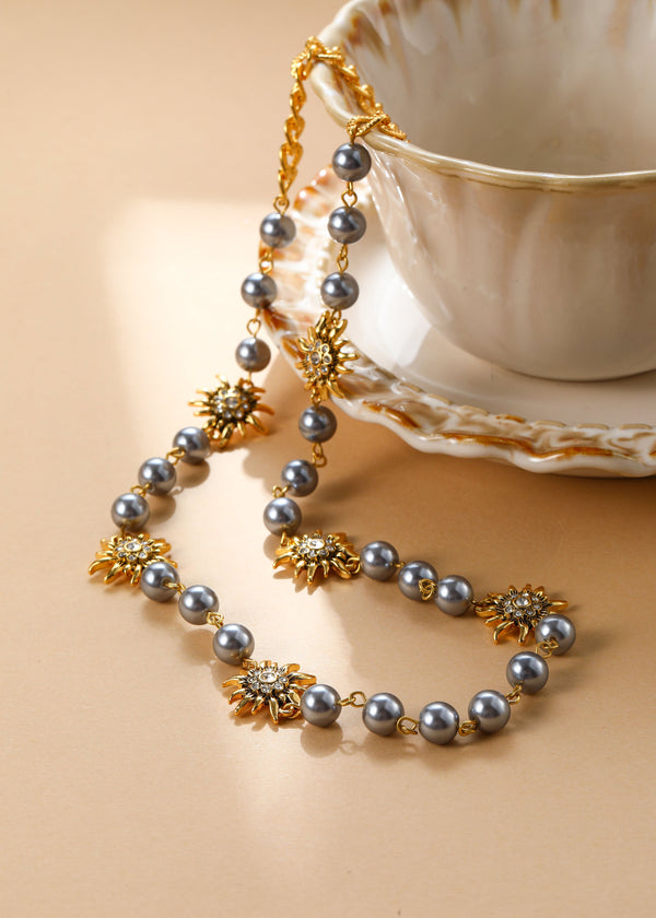 new fashion necklace silver and gold
