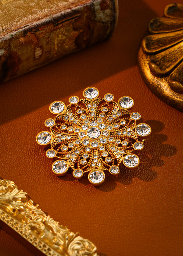 crystal brooch
